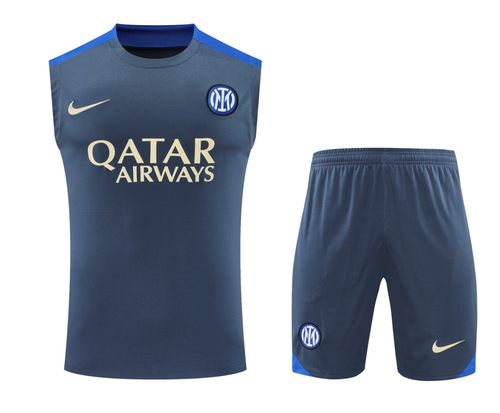 Inter Milan 24/25 Men's Dark Gray Training Tank Top