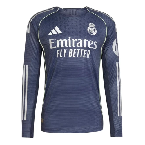 Real Madrid 25/26 Authentic Men's Away Long Sleeve Shirt