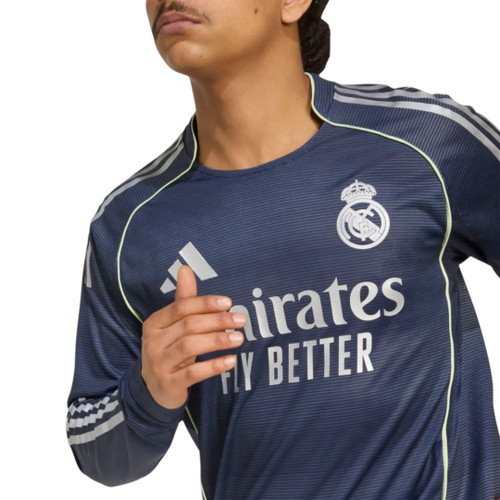 Real Madrid 25/26 Authentic Men's Away Long Sleeve Shirt