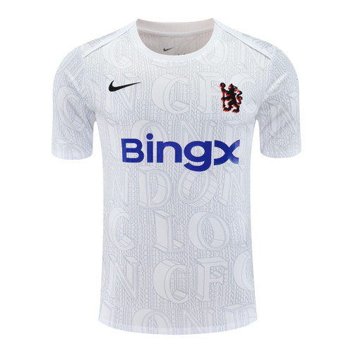 Chelsea 25/26 Men's White Pre-Match Shirt