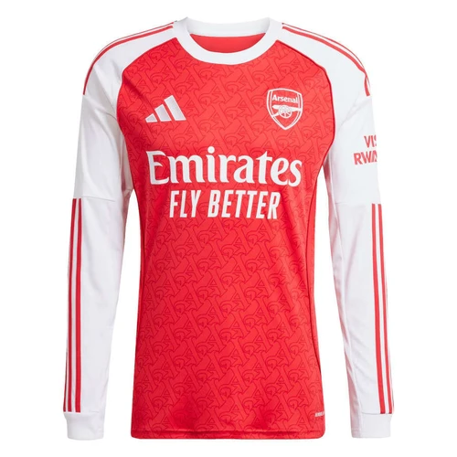 ØDEGAARD #8 Arsenal 25/26 Men's Home Long Sleeve Shirt - Arsenal Font
