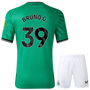 BRUNO G. #39 Newcastle United 23/24 Kid's Away Shirt and Shorts - PL Font