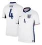 RICE #4 England 2024 Stadium Men's Home Shirt