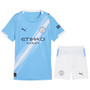 HAALAND #9 Manchester City 25/26 Kid's Home Mini-Kit - City Font