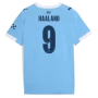 HAALAND #9 Manchester City 25/26 Women's Home Shirt - City Font
