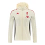 Liverpool 25/26 Men's Cream Long Zip Windbreaker