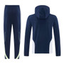 Real Madrid 25/26 Men's Navy Long Zip Windbreaker