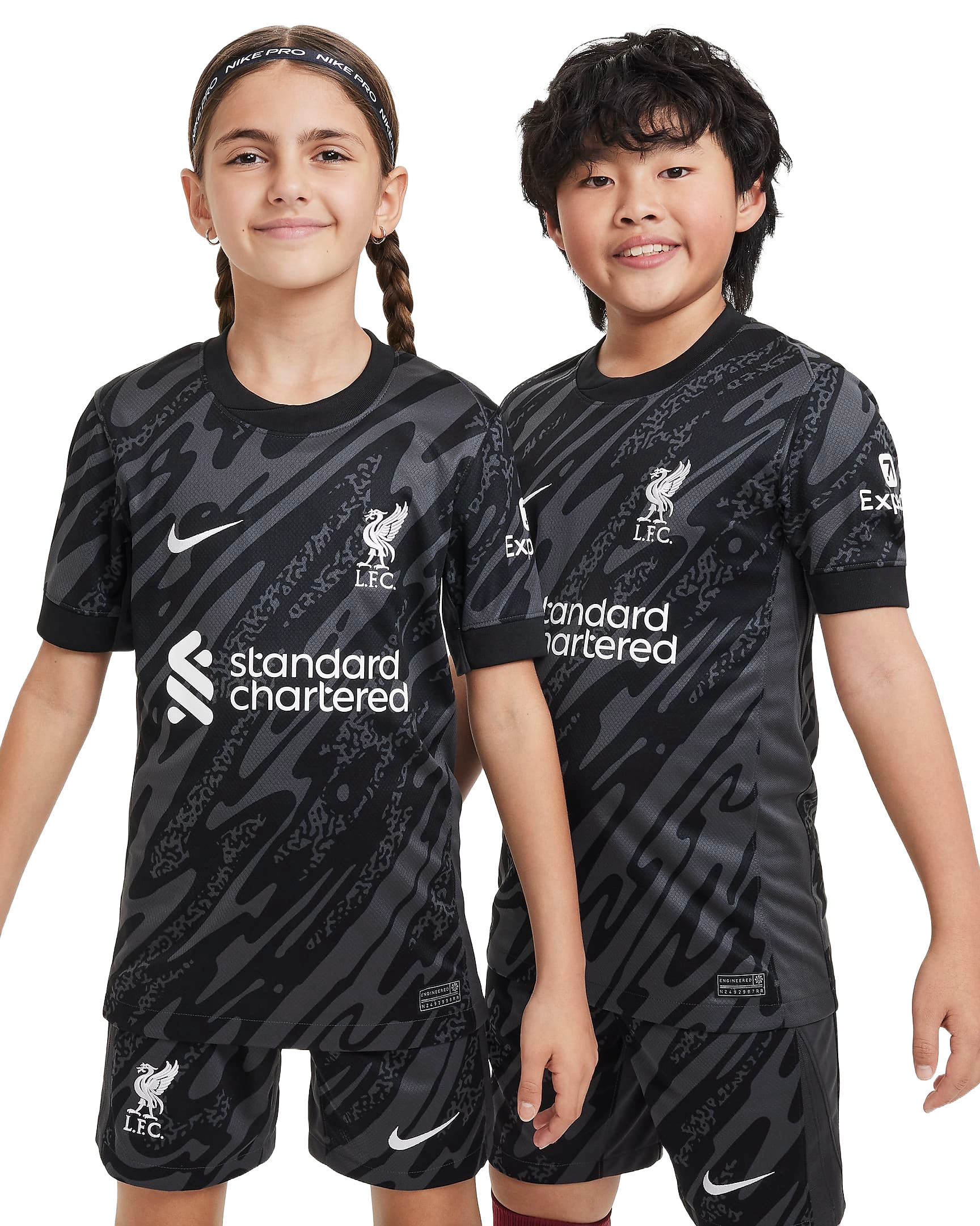 Liverpool 24/25 Kid's Home Goalkeeper Shirt and Shorts