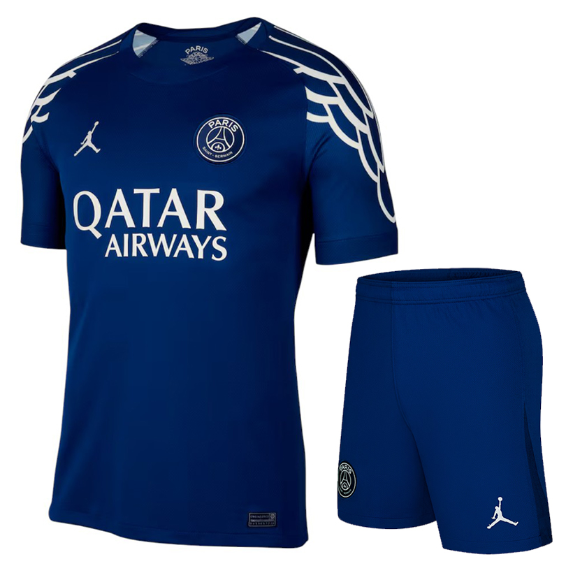 Paris Saint-Germain 24/25 Kid's Fourth Shirt and Shorts