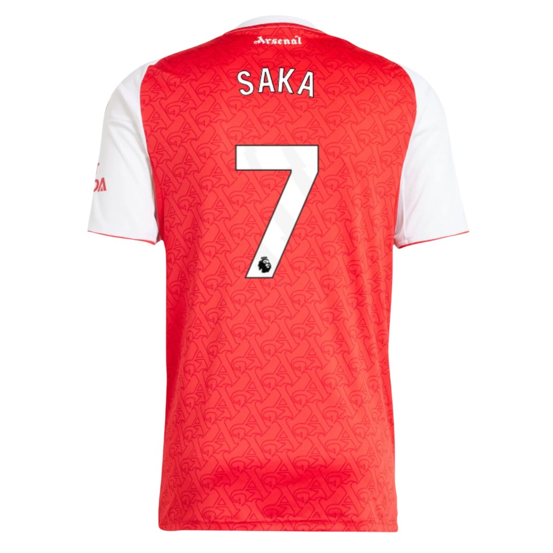 SAKA #7 Arsenal 25/26 Stadium Men's Home Shirt - PL Font