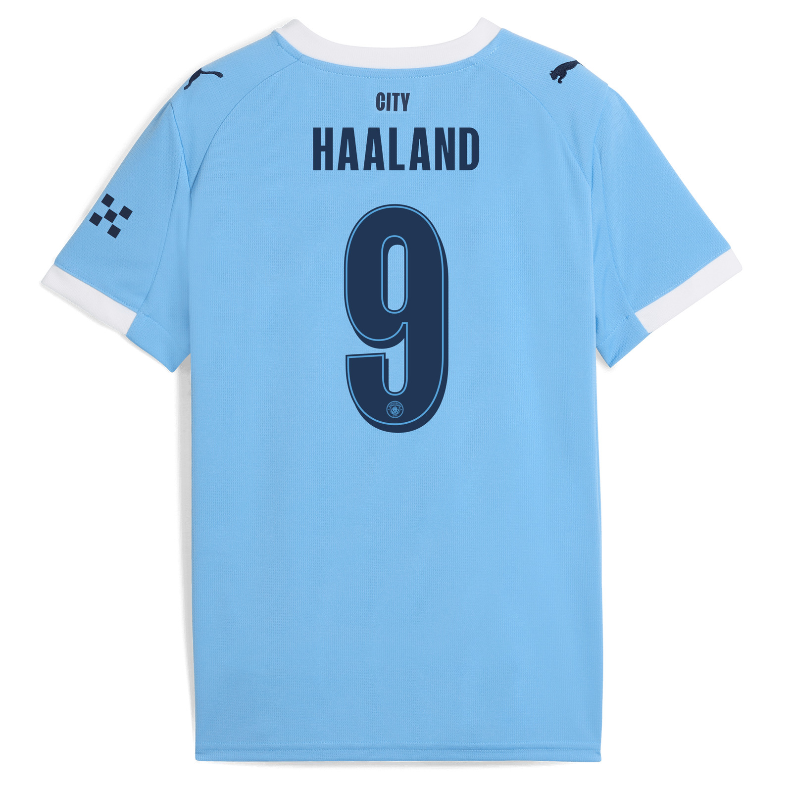 HAALAND #9 Manchester City 25/26 Authentic Men's Home Shirt - City Font
