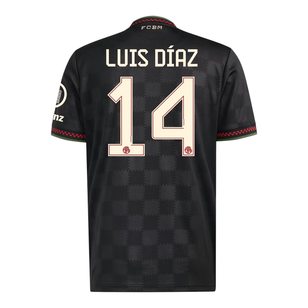 LUIS DÍAZ #14 Bayern Munich 25/26 Stadium Men's Third Shirt