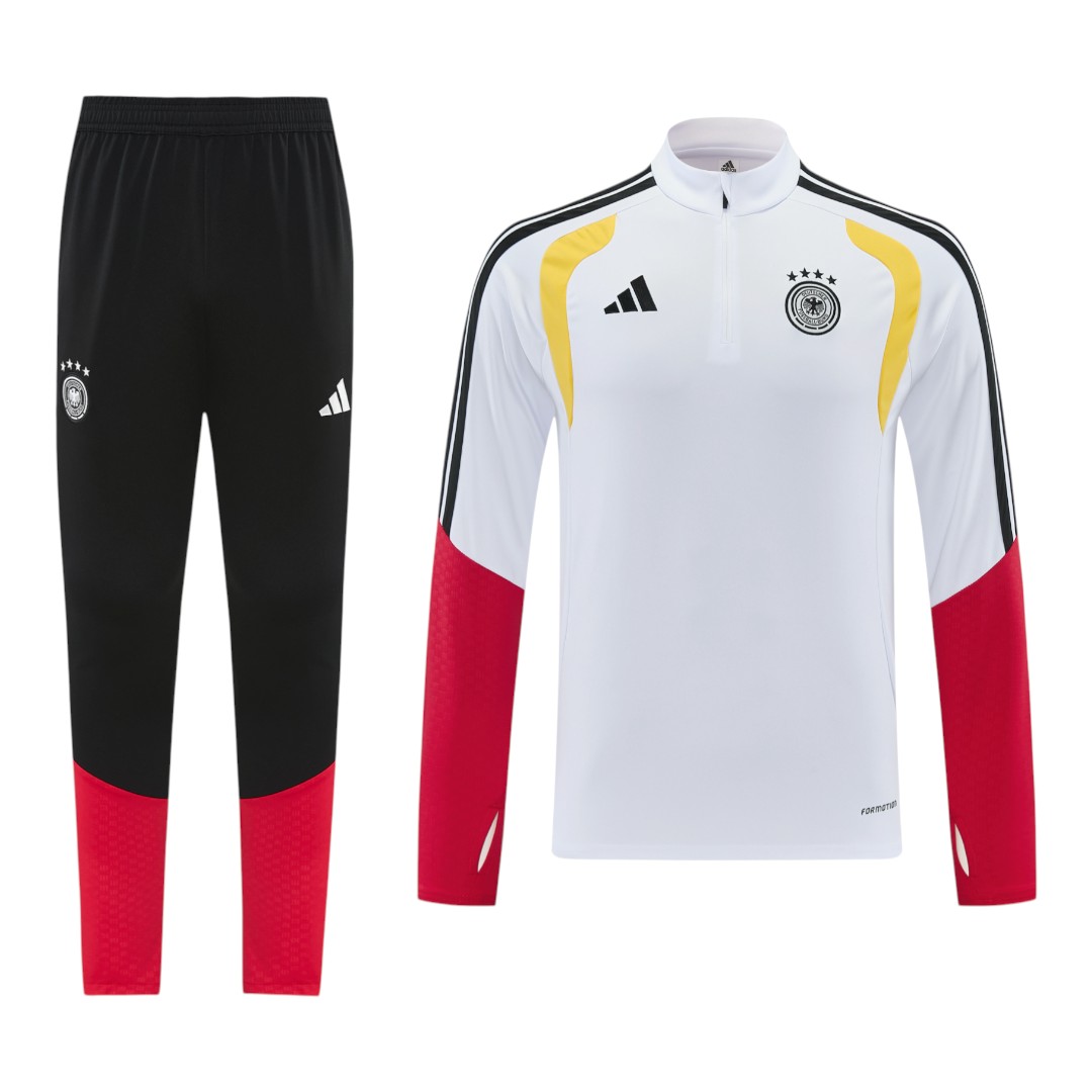 Germany 2026 Men's White Short Zip Tracksuit