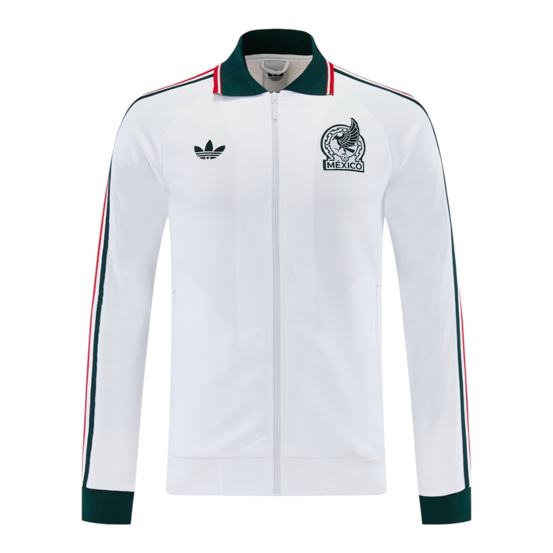 Mexico 2026 Men's White Long Zip Jacket