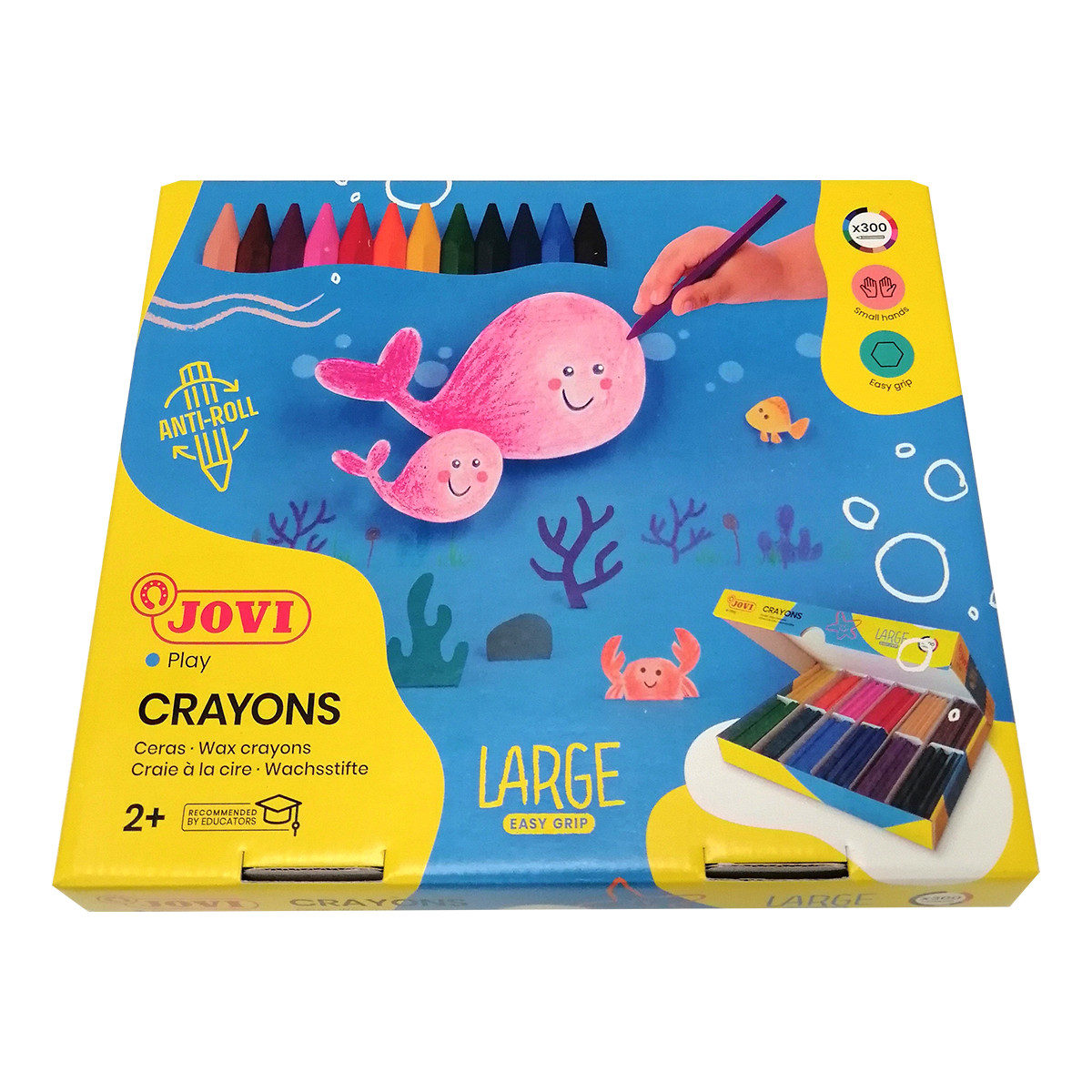 JOVI TRIWAX CRAYONS, PACK 300 Qizzle