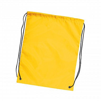 yellow drawstring backpack