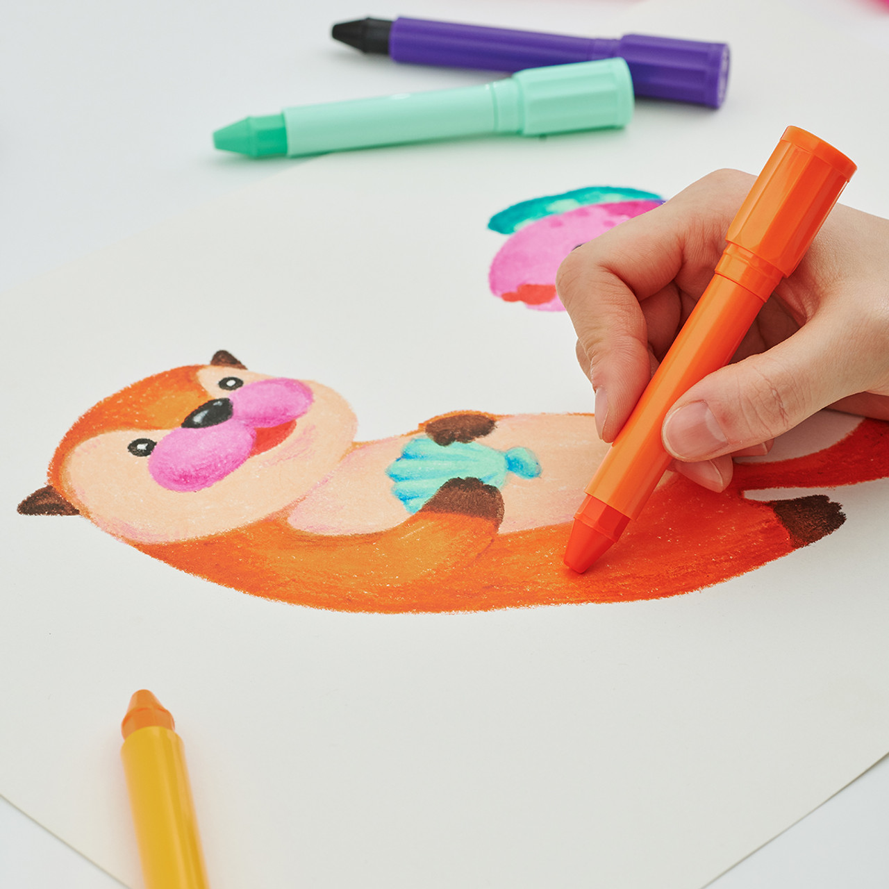 Silky Crayon Fox in Canvas / 6 colors, Arts & Crafts
