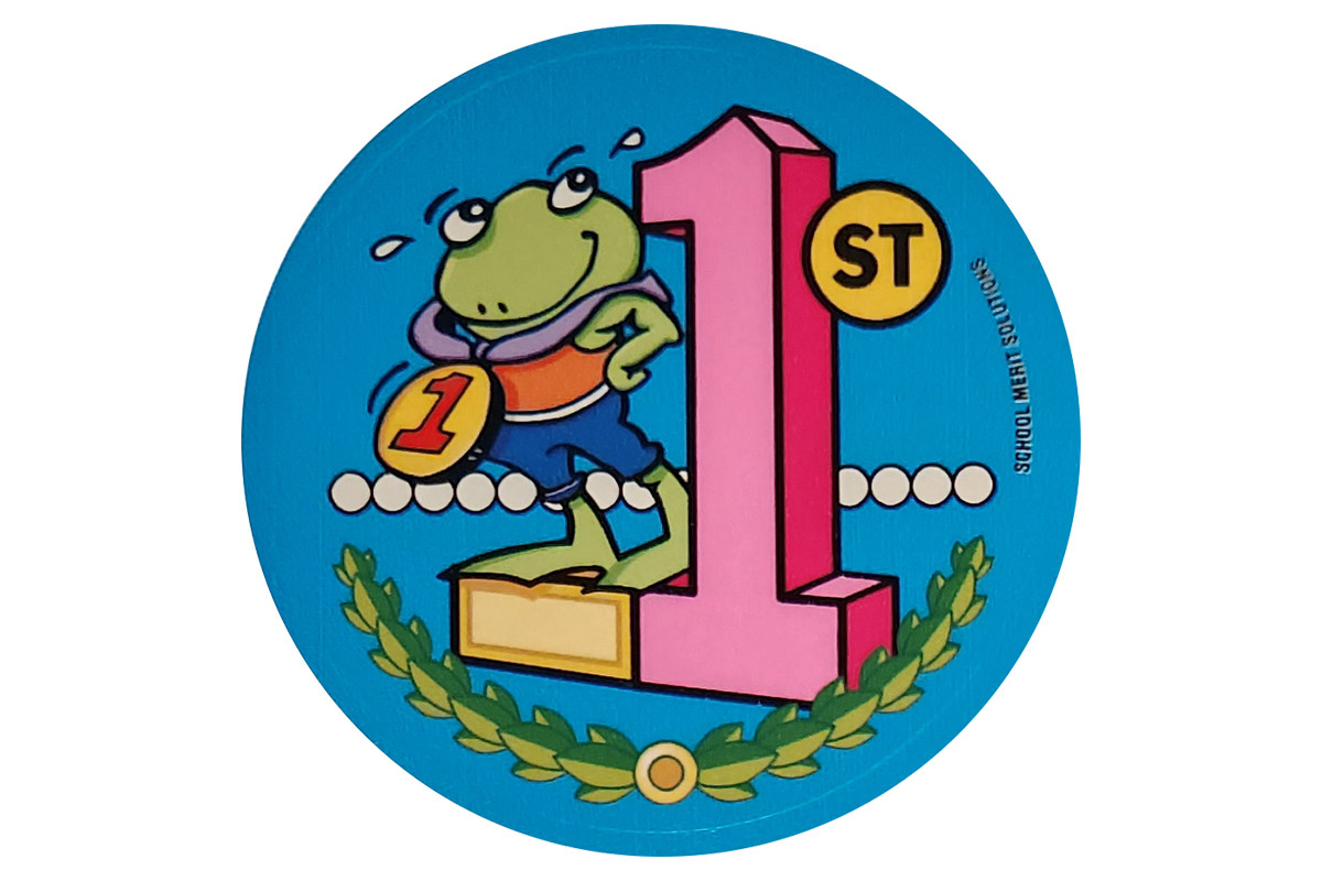 Almost First Place Sticker STICKERS - FIRST PLACE FROG, PKT 100 - Qizzle