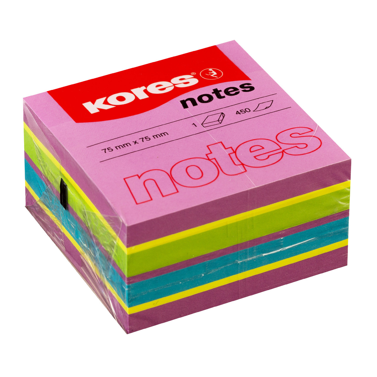 Kores Sticky Notes KORES CUBO STICKY NOTES - 75MM X 75MM (SPRING) - Qizzle