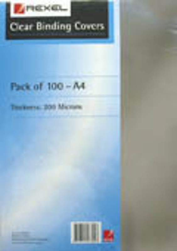 Clear Binding Covers 200 Micron Pkt 100 Qizzle