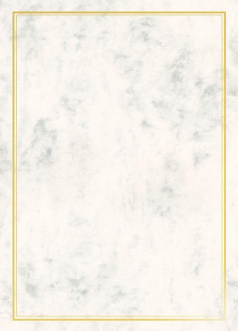 WHITE PARCHMENT PAPER WITH SILVER FOIL BORDER