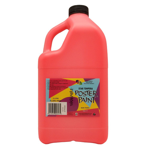 STAR TEMPERA FLUORESCENT PAINT 2 LITRE