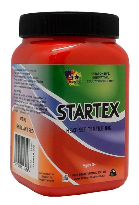 STARTEX TEXTILE INK - 375 ML (BRILLIANT RED)