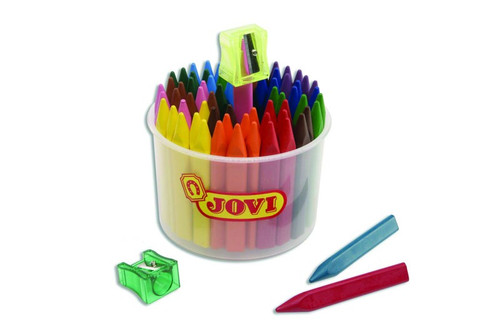 JOVI TRIWAX CRAYONS, TUB 72