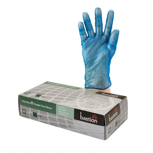 VINYL POWDER FREE GLOVES (LARGE), PKT100