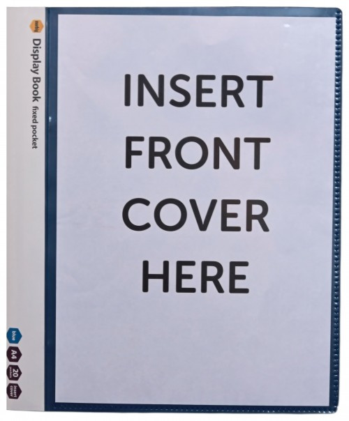 A4 INSERT COVER CLEARFILE 20 POCKET