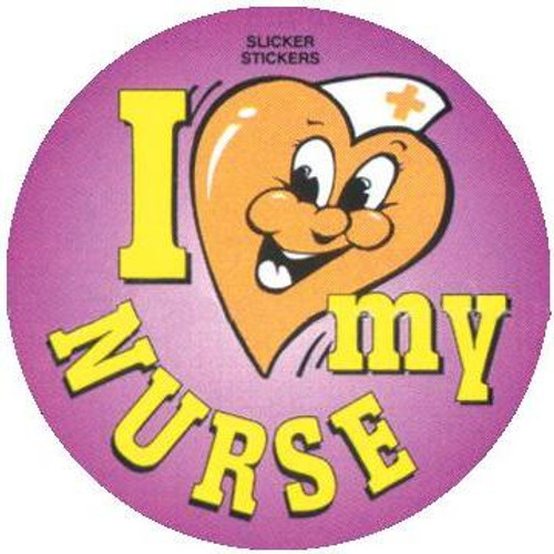 I LOVE MY NURSE STICKERS PKT 100