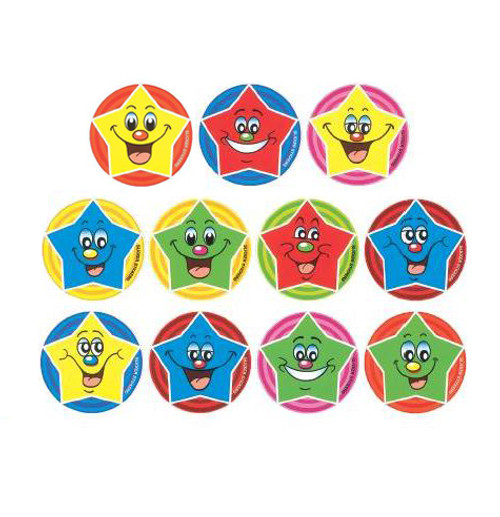COLOURFUL STAR STICKERS PKT 108