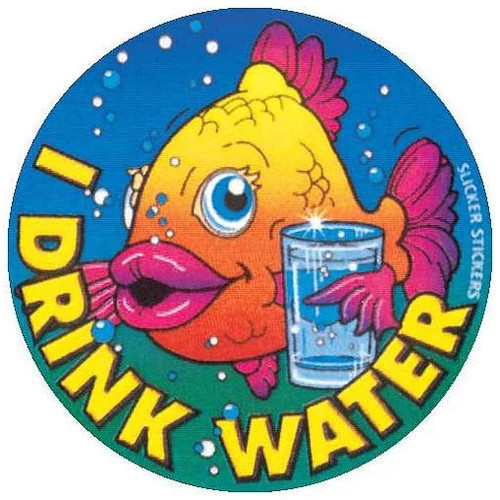 I DRINK WATER STICKERS