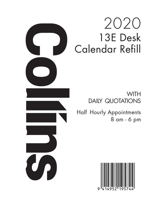 13E DESK CALENDAR REFILL 2024