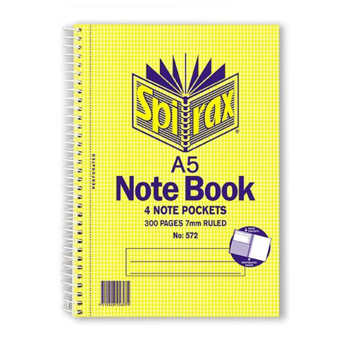 SPIRAX 572 3-SUBJECT A5 NOTEBOOK 300 PAGE