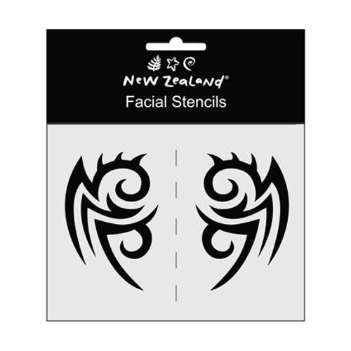 FACIAL STENCILS, PKT 2