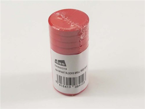 SENIOR TEMPERA PAINT DISCS (BRILLIANT RED)