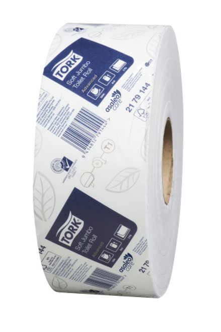 TORK T1 ADVANCED JUMBO TOILET TISSUE 2 PLY 2179144, CARTON OF 6