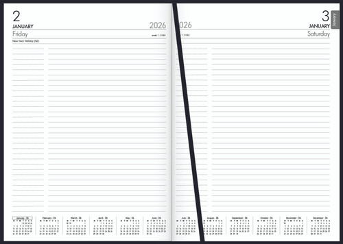 2026 A41 DAY PER PAGE DIARY (RED)