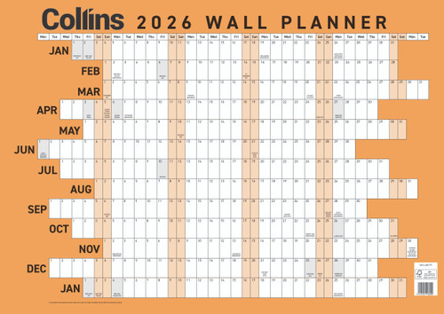 2026 A3 LAMINATED WALL PLANNER