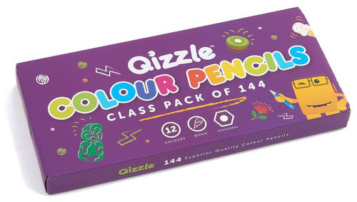 QIZZLE COLOUR PENCILS, CLASSPACK OF 144