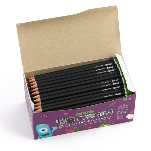 QIZZLE HB PENCILS, CLASSPACK 144