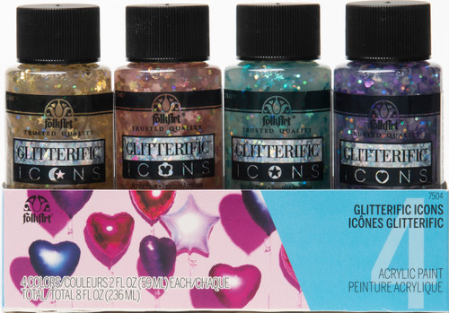 FOLKART GLITTERIFIC ACRYLIC PAINT 59ML