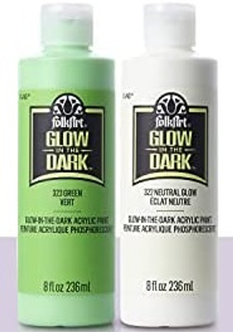 FOLKART GLOW IN THE DARK ACRYLIC PAINT 236ML