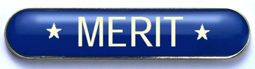 MERIT BAR ENAMEL BADGE, PKT 5