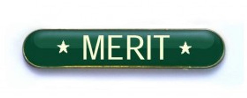 MERIT BAR ENAMEL BADGE, PKT 5