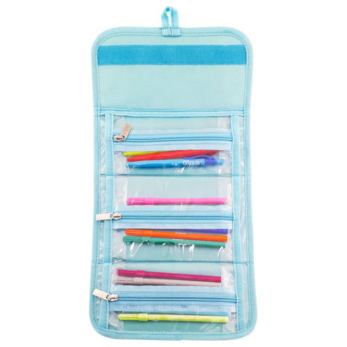 QIZZLE TRIANGULAR PENCIL CASE (ASSORTED)