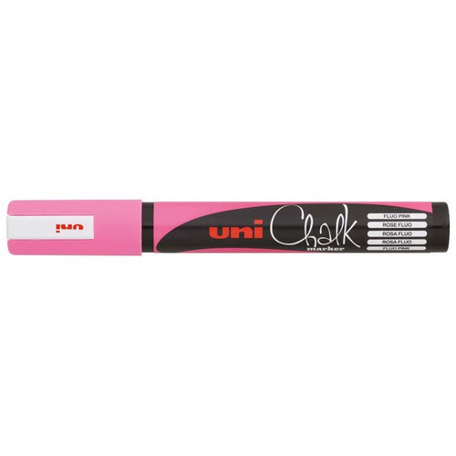 UNI CHALK MARKER BULLET TIP (PINK)