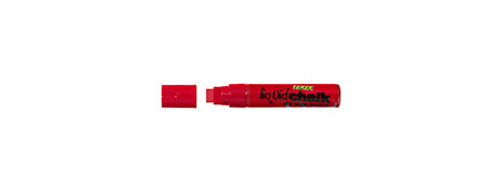 TEXT LIQUID CHALK DRY WIPE MARKER CHISEL TIP (RED)