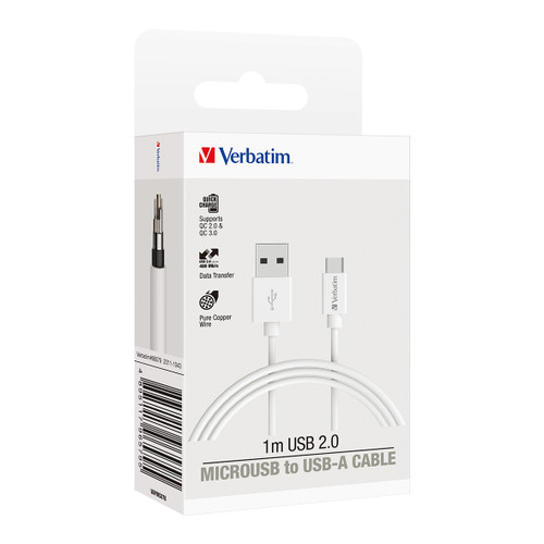 VERBATIM ESSENTIALS CHARGE & SYNC CABLE - MICRO-USB